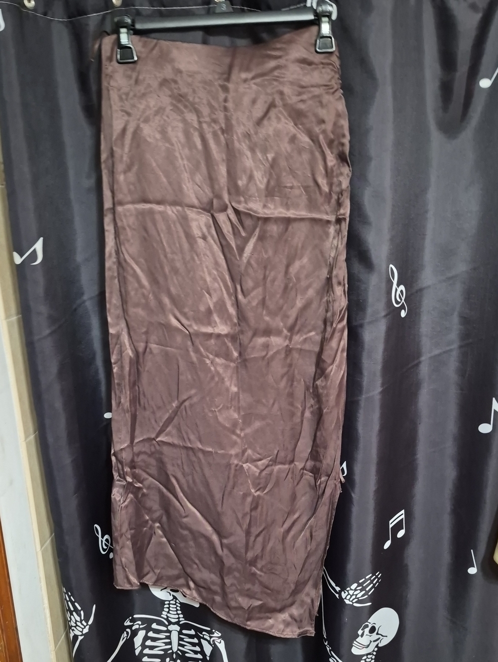 Zara Brown Satin Skirt